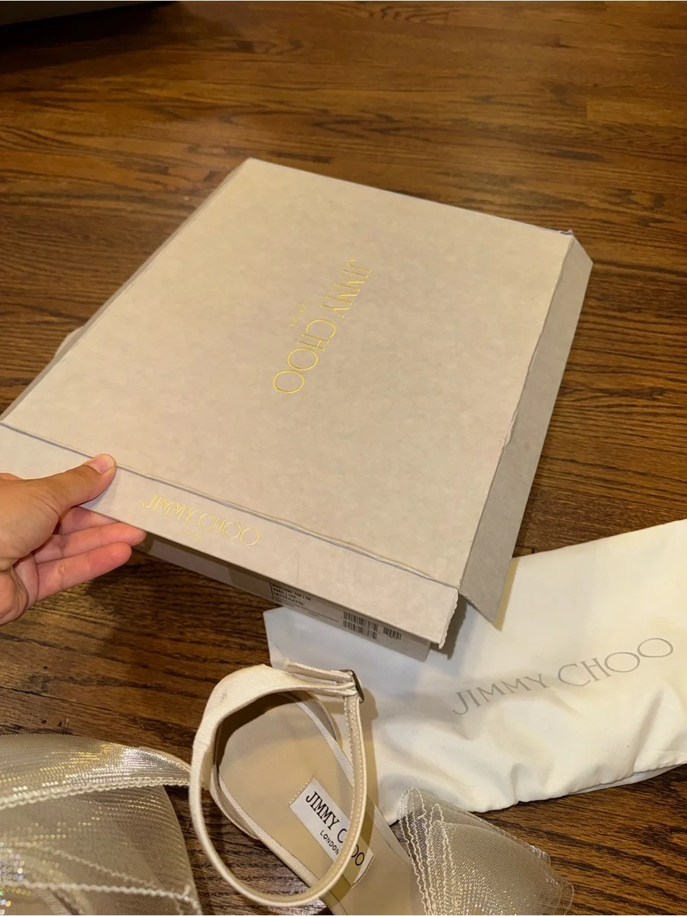 Size 42 Jimmy Choo Aveline 100 Sandal Latte